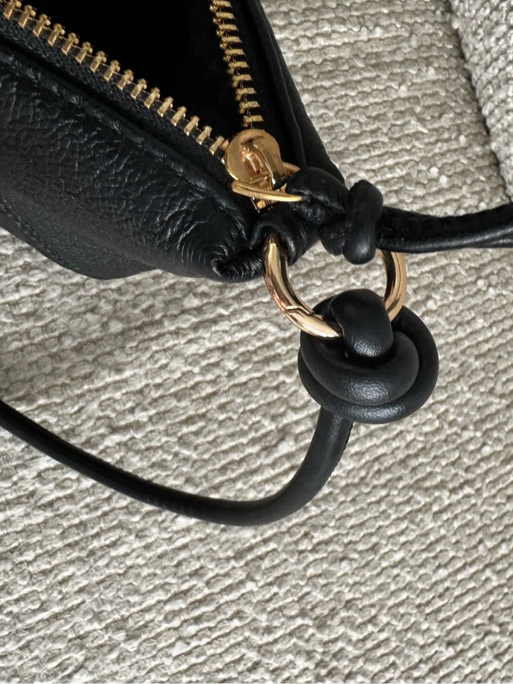 Genuine Leather Crescent Crossbody Bag